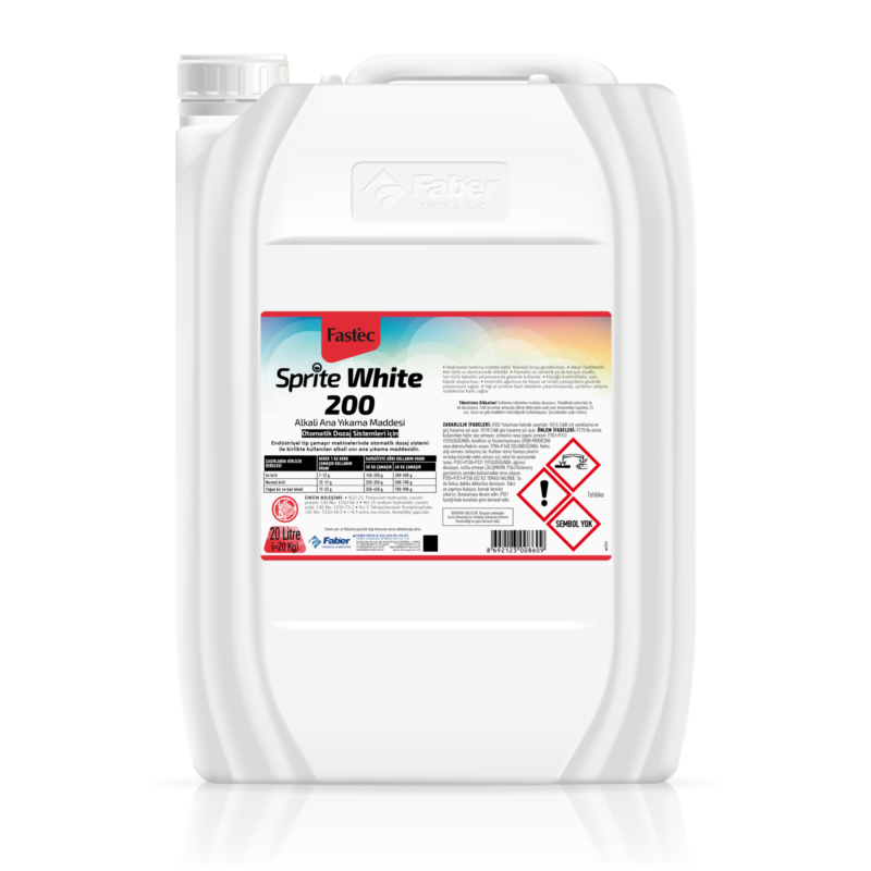 Fastec Sprite White 200 Alkaline Main Washing Agent (For Liquid Dosing